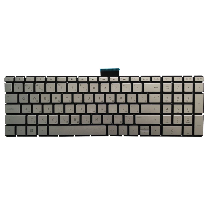 New Laptop Russian Keyboard For HP 17-AR 17-BS 17-AK 17-AE 17G-BR 17Q-BU 17Z-AK 17T-BS RU Black/Silver | Компьютеры и офис