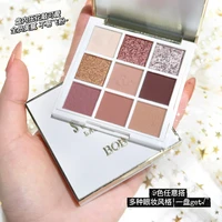 new 9 colors makeup palette eye shadow highlighters blusher shading powder glitter matte silky touch 3 in 1 cosmetics for women