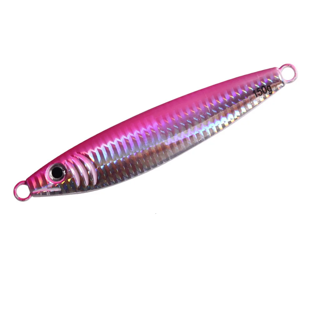 

5pcs Fishing Glow Stripe Jigging Deep Sea Slow Jig Lure Jig Bait Spoon Baits 120g150g200g250g