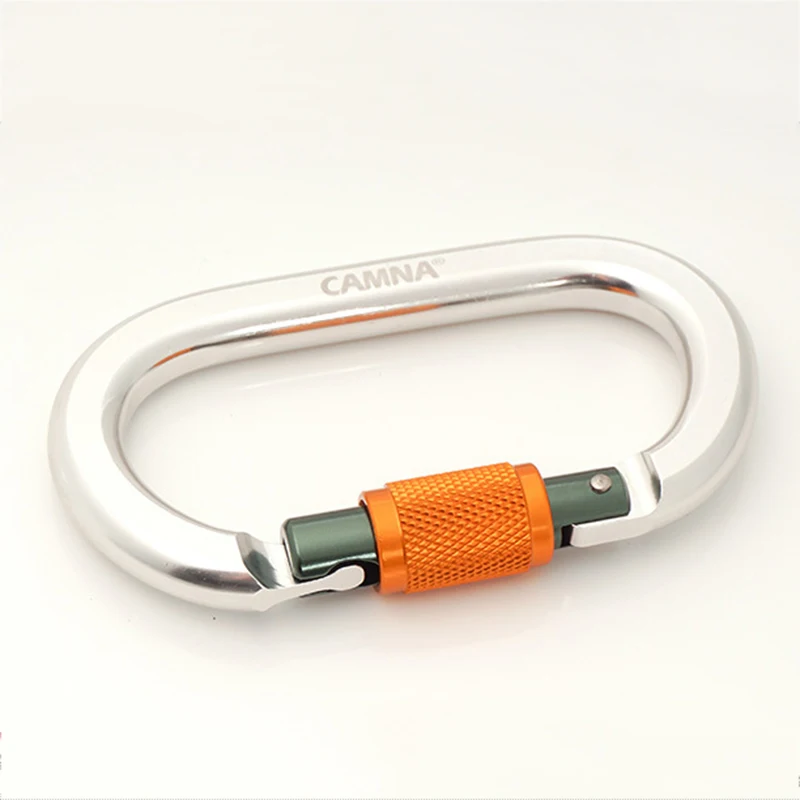 Carabiners Outdoor Climbing O Shape Screwgate Quickdraws 22KN Safety Carabiner Downhill Accessories Quickdraw Backpack Buckles |