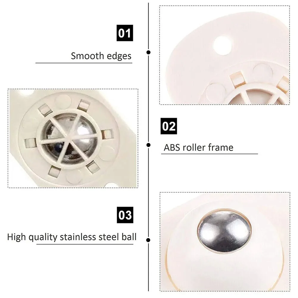 4/8/16Pcs Universal Furniture Casters 360º Rotating Mini Swivel Storage Box Roller Self Pulley | Обустройство дома