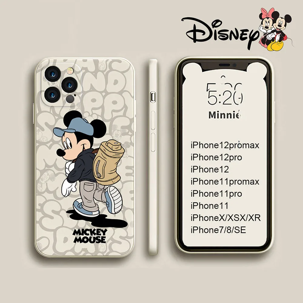 minnie mickey iphone 12 cases 3d silicone disney cute anime protective case for iphone 1111pro12pro78xxs free global shipping