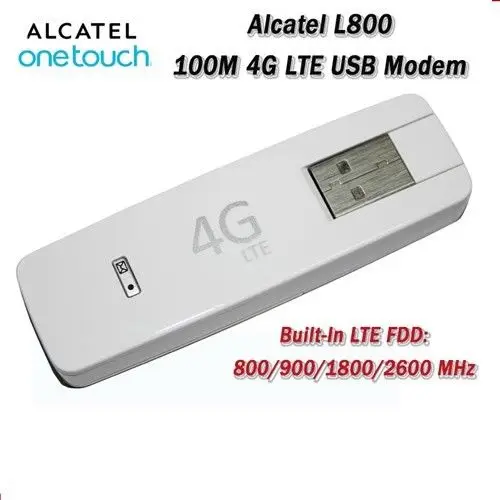 For UNLOCKED ALCATEL L800 LTE FDD 1800/2100 MHz 4G USB DONGLE MODEM (NOT W800) L800MA 100 MBPS