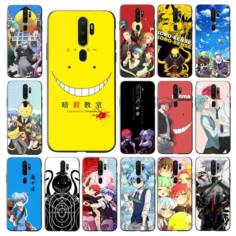 

YNDFCNB Anime Assassination Classroom Phone Case for Vivo Y91C Y11 17 19 17 67 81 Oppo A9 2020 Realme c3