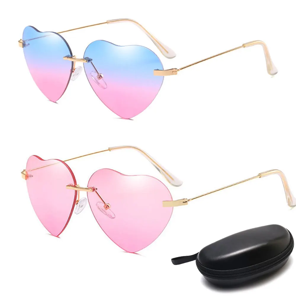 Женские солнцезащитные очки в форме сердца 2 комплекта|Женские очки| |