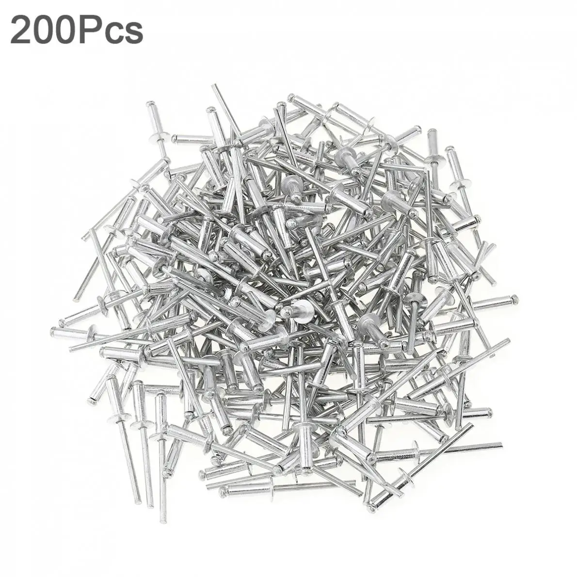 

200pcs/lot M4x13mm Aluminium Rivet Gun Core Pulling Riveting Break Mandrel Nail with Mushroon Head and Polished Chrome Surface
