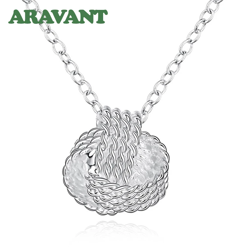 Серебро 925 пробы ожерелья цепочки для женщин модные ювелирные изделия подарки -