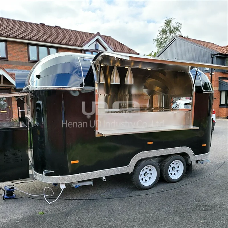 UD CE утвержденный полуприцеп 4-колесный грузовик для еды дешевый трейлер