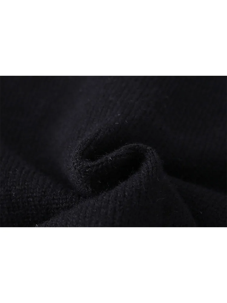 Женский свитер в стиле пэчворк Свободные Повседневные вязаные пуловеры с