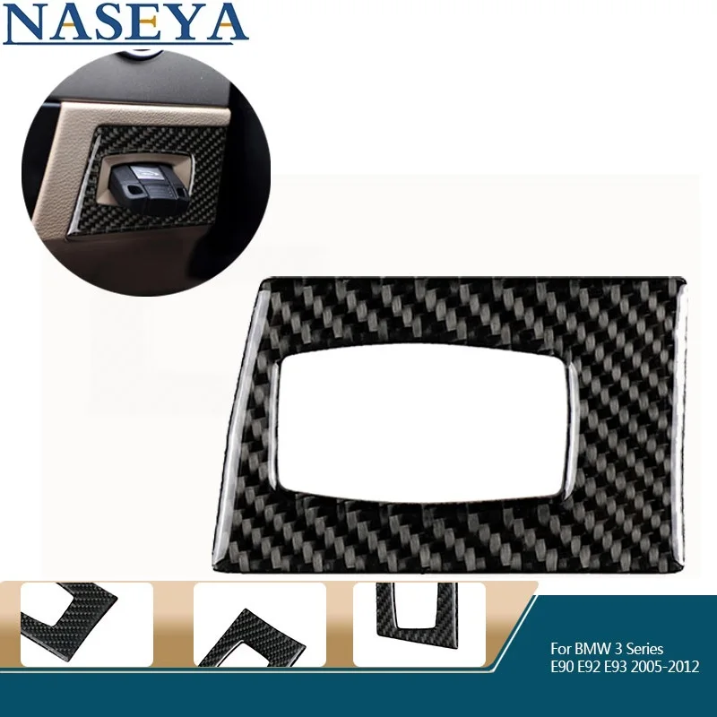 Стайлинг автомобиля углеродное волокно 3D наклейка для интерьера кнопка запуска