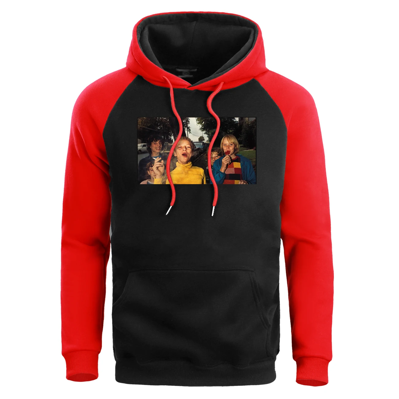 Новинка 2019! Мужские толстовки с капюшоном реглан забавным принтом. Сезон: