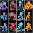 Алмазная живопись Genshin Impact Аниме игра Девушка картина Стразы Алмазная мозаика вышивка крестиком набор для домашнего декора