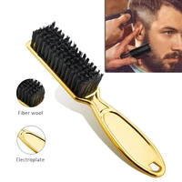 hair comb retro gradient oil head cleaning hair accessories electroplated handle soft brushhead for hairdressing professional