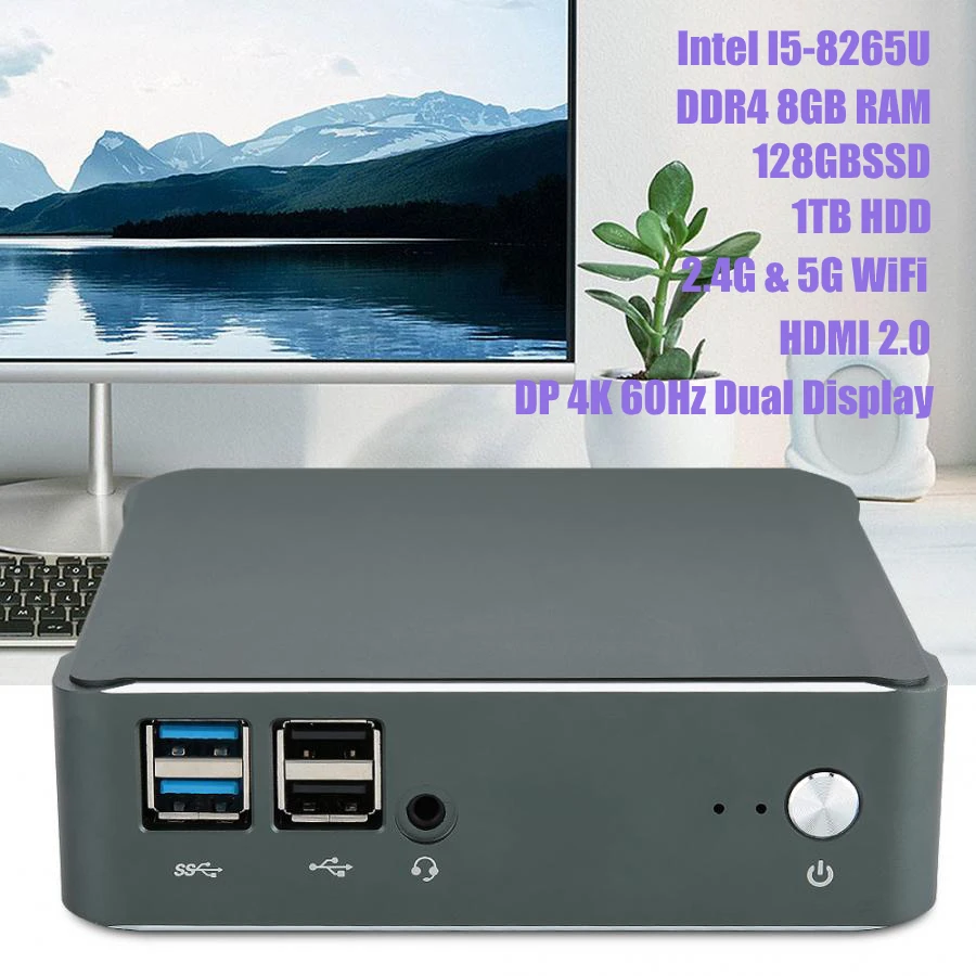 Острый угол AA-B4 мини треугольный компьютер хост 8G+ 192G Мини ПК с Intel N3450 четырехъядерный для Intel HD graphics 500 Windows 10