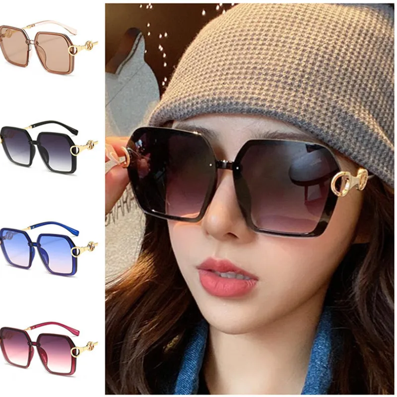 

NEW Women Temperament Sunglasses Personlity Sun Glasses Simplicity Goggles Anti-UV Spectacles Oversize Frame Eyewear Adumbral A+
