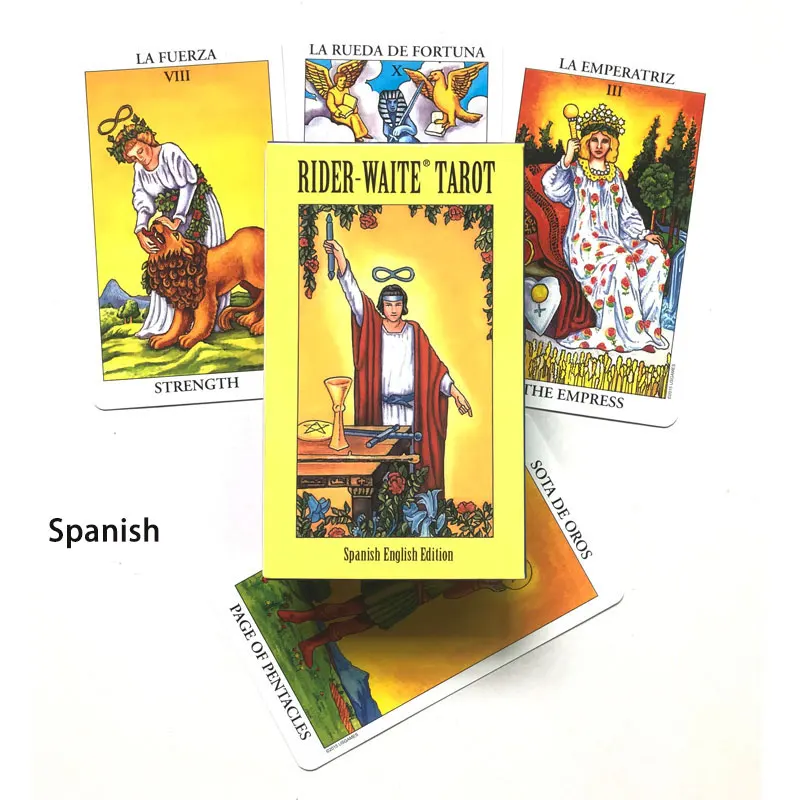 78 карты на испанском языке: Rider Уэйта и Ангел любви Oracle для Fate Гадания