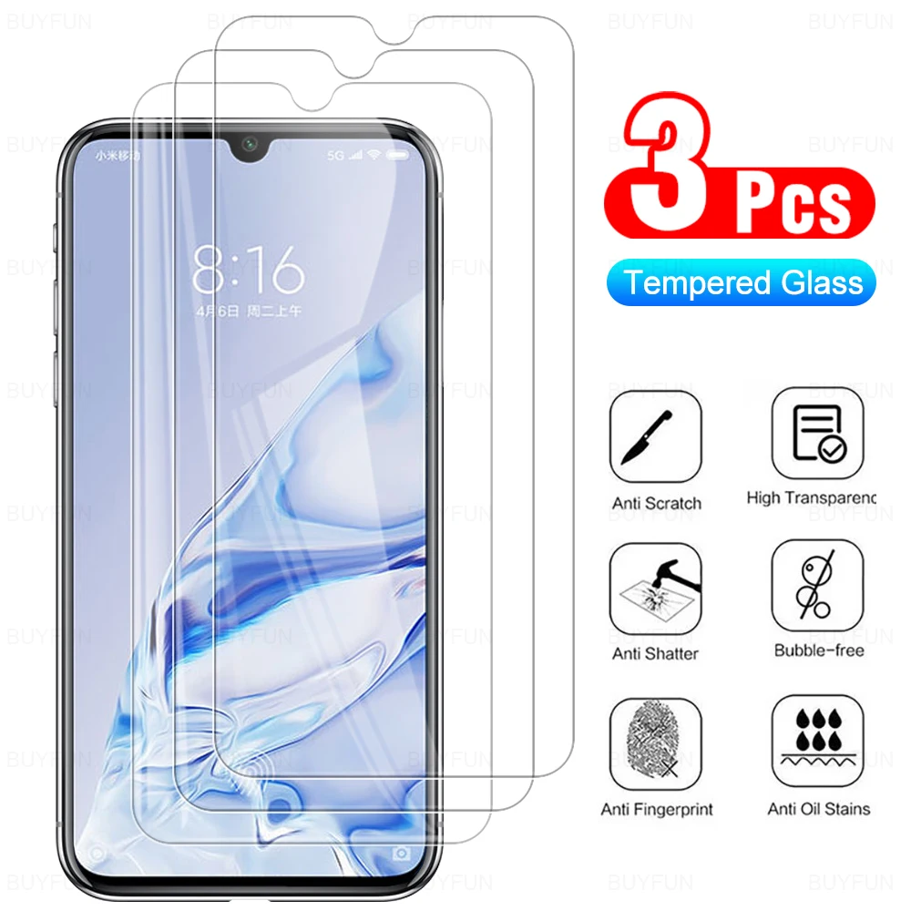 

3Pcs Cover Tempered Glass For Xiaomi Redmi 9 9SE Screen Protector For Xiaomi Redmi 9 Pro 10t 10t Pro Phone Protection Cover Film