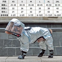 pet dog waterproof raincoat jumpsuit reflective rain coat hooded waterproof jackets small dog outdoor clothes pet supplies