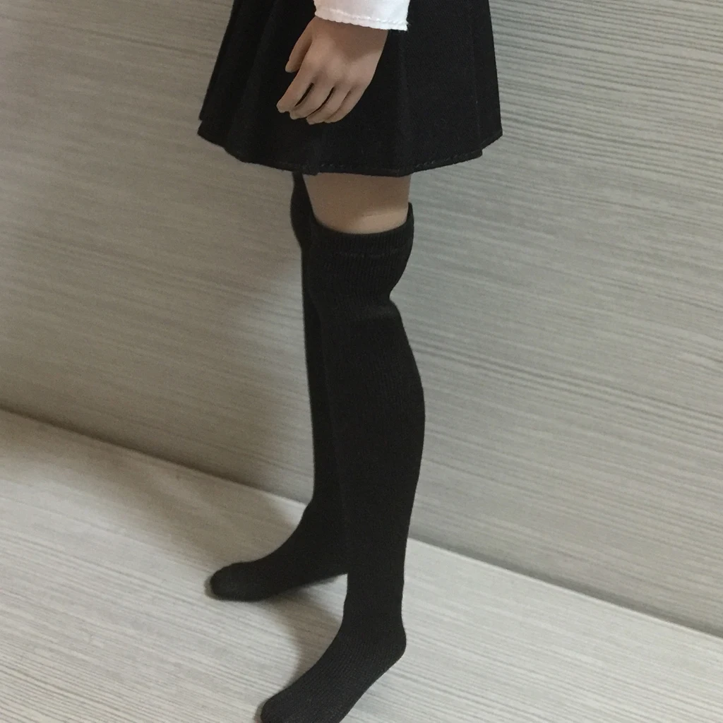 

1/6 масштабные Популярные Мини женские модные непрозрачные ботфорты для девочек, Эластичные аксессуары для чулок