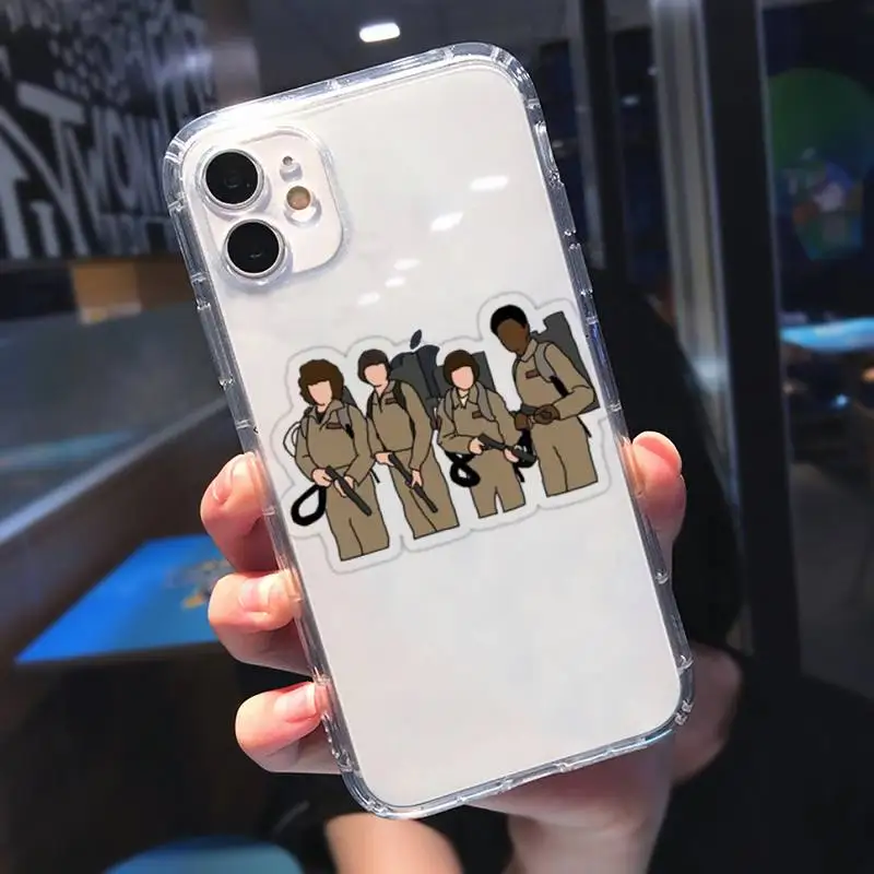 

Stranger things Phone Case Transparent for iPhone 11 12 mini pro XS MAX 8 7 6 6S Plus X 5S SE 2020 XR