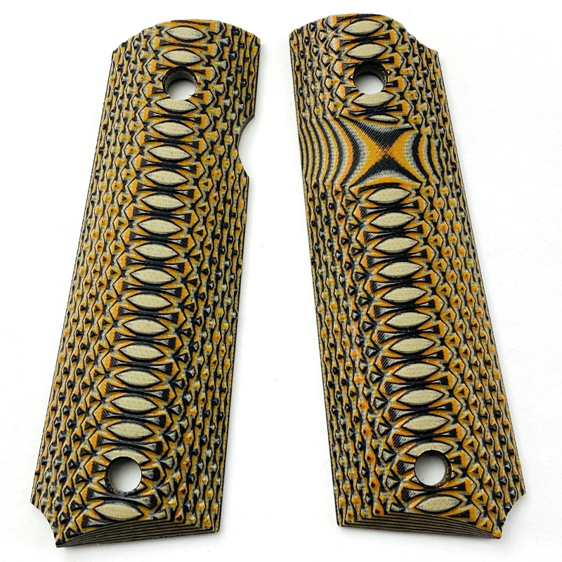 

1 пара, Нескользящие ручки G10 с рисунком рыбий глаз