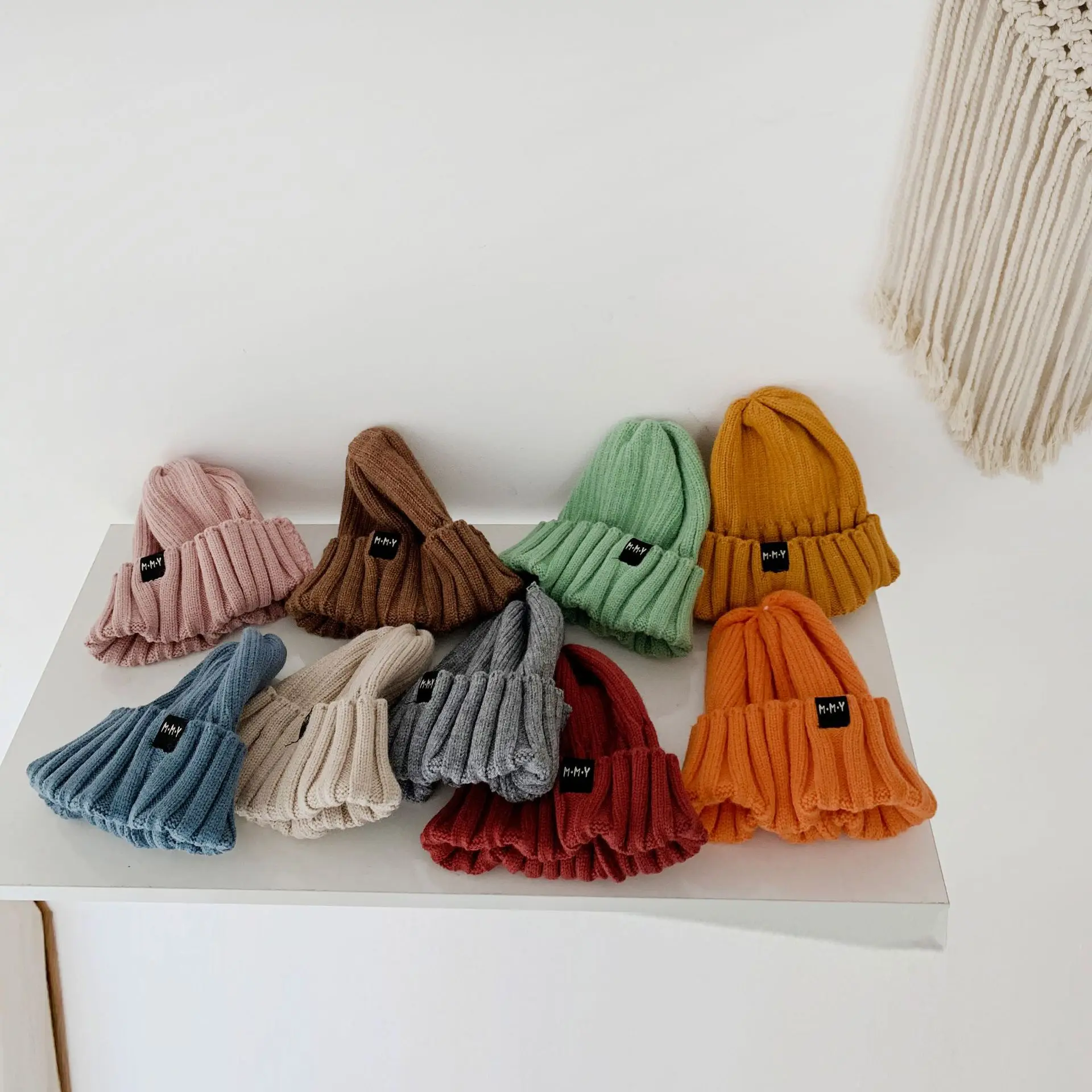 2019 зимняя новая детская вязаная шапочка для девочек и мальчиков унисекс милые