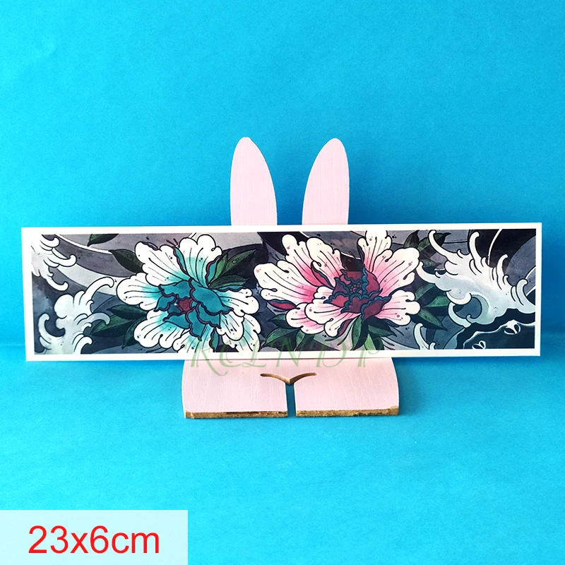 Временный водонепроницаемый наклейка для татуировки "Классический цветочный волнообразный браслет" фальшивая татуировка для создания индивидуального стиля на руке, ноге и теле для девушек, женщин и мужчин.