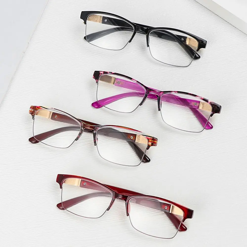 

1PC Metal Frame Reading Glasses Women Men Portable Vintage High-definition Hyperopia Eyewear Presbyopic Eyeglasses+1.0~+4.0