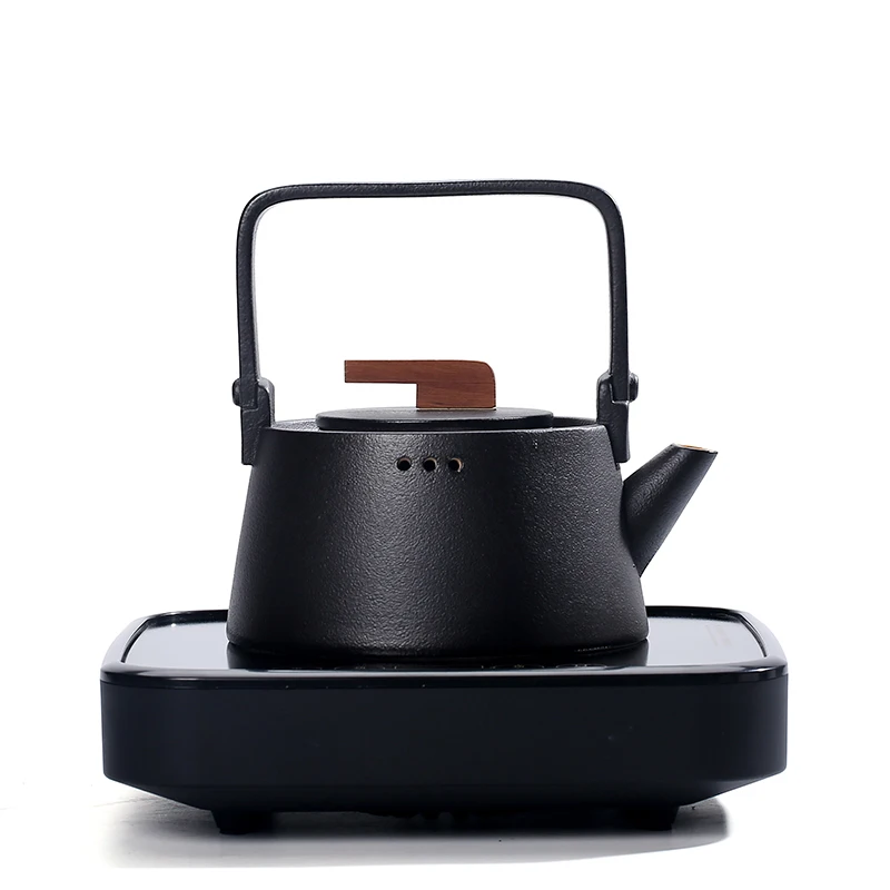 

Керамический белый чайник, китайский чайник ручной работы, ручка для путешествий, самовар, украшение, чайник, заварник, кухонные принадлежн...