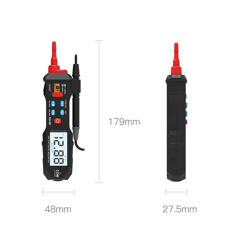 

Youpin DUKA LCD Digital Multimeter Pen Esr Meter Testers Automotive Sound Light Alarm Detection High Precision Tester Meter