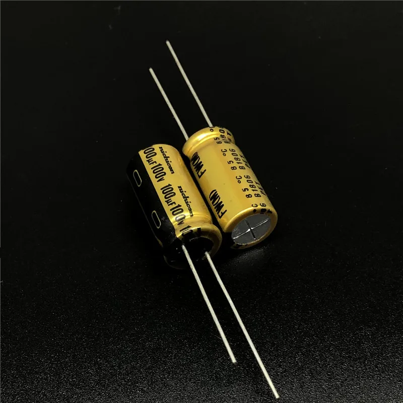 

5pcs/20pcs 100uF 100V NICHICON FW Series 10x20mm 100V100uF HiFi Audio Capacitor