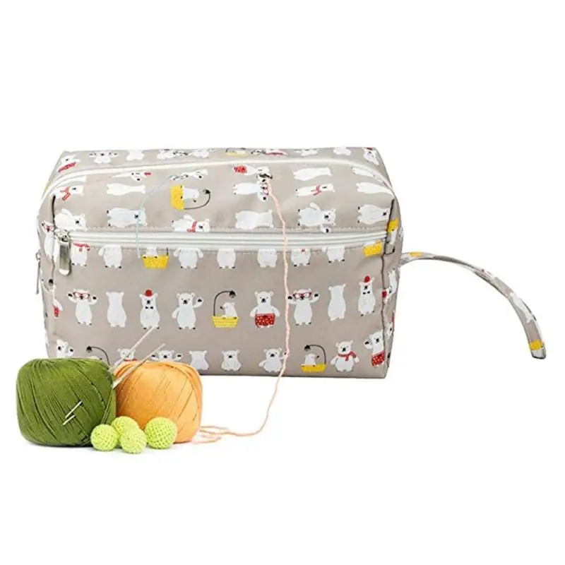 

Nylon Pure Cotton Crochet Tool Knitting Wool Storage Bag Portable Embroidery Knitting Wool Pure Cotton Storage Bag Clothes