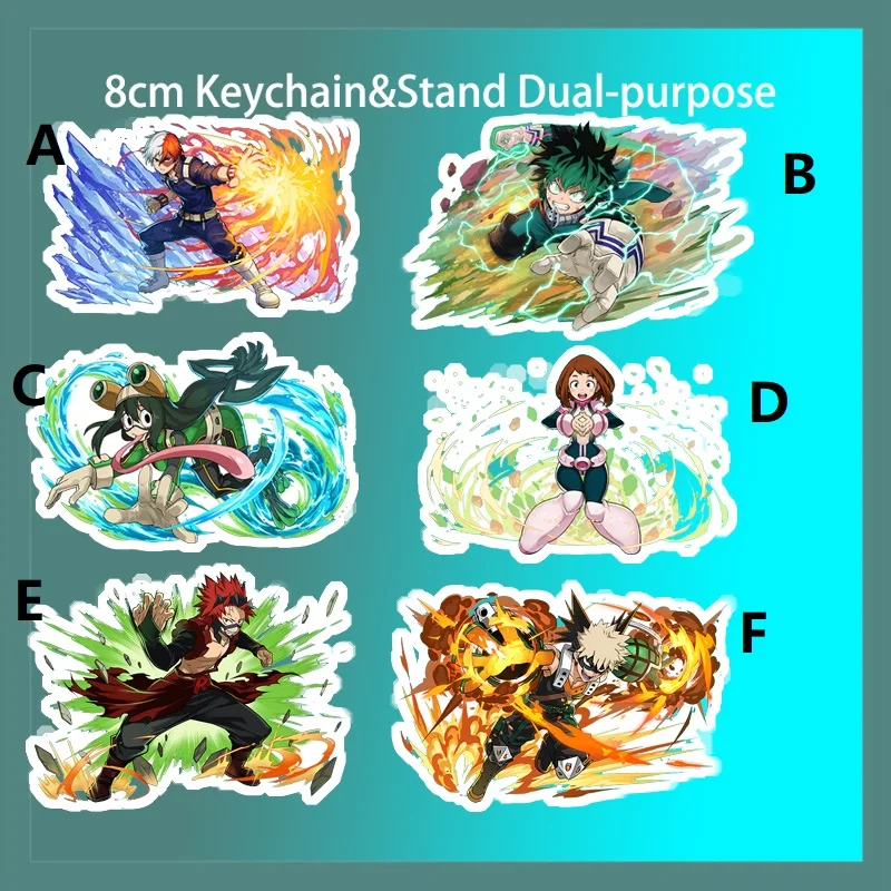 

Anime Stand Keychain my hero academia Takami Keigo all might Strap Keyring 8cm0