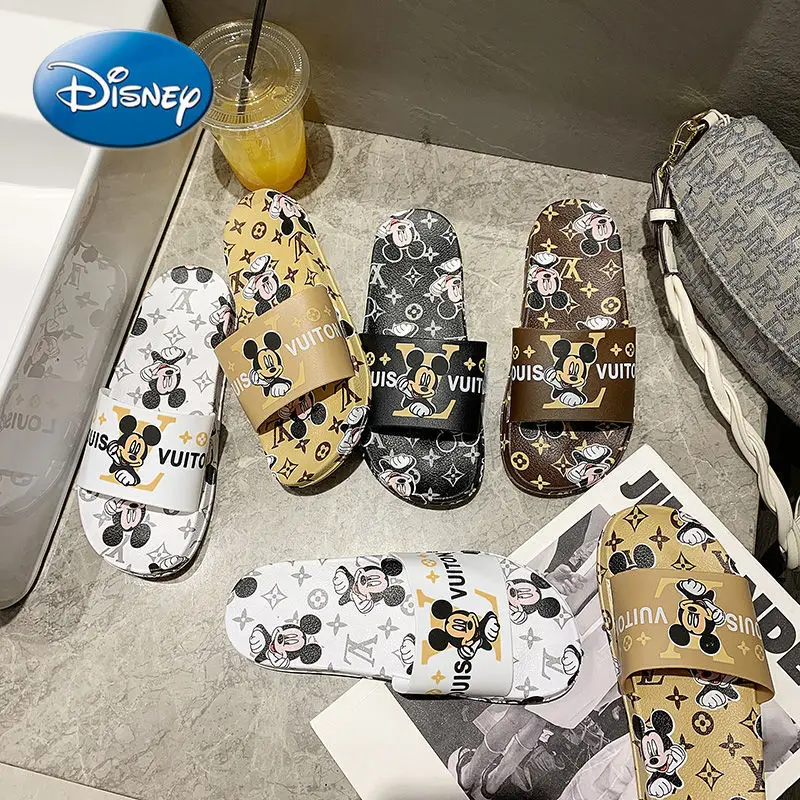 

Disney slippers outer wear summer home indoor non-slip Korean version of the word drag casual women fashion sandals