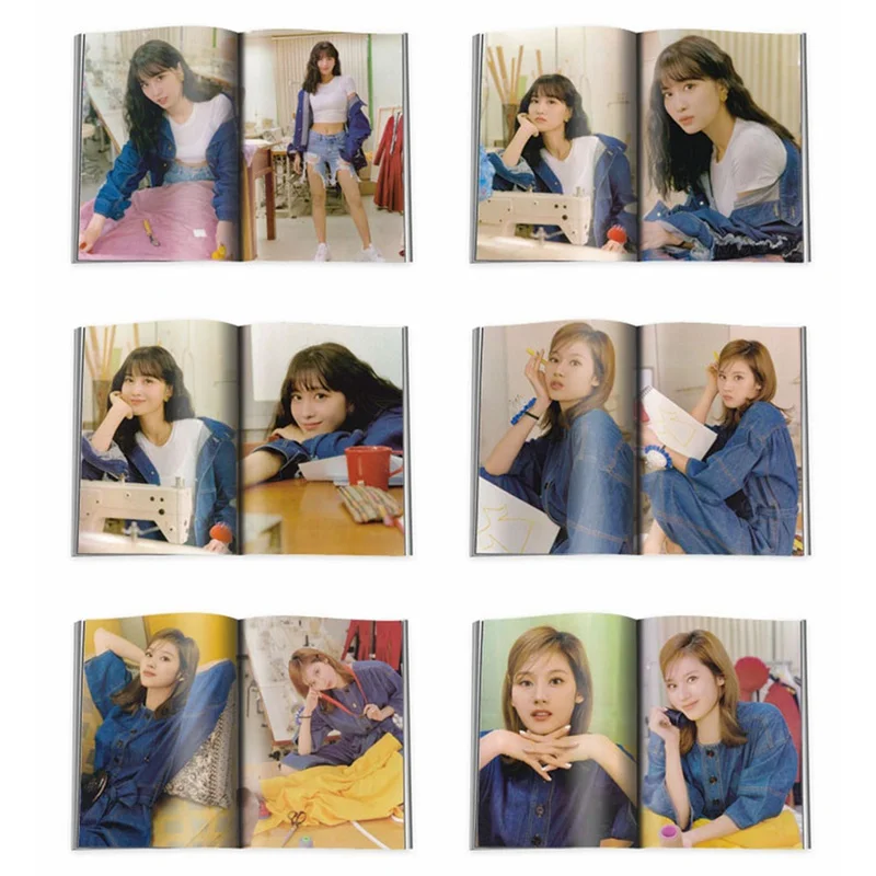 Kpop двойная Университетская мини Фотокнига TWICEZINE HD концертная фотография Jihyo Мина