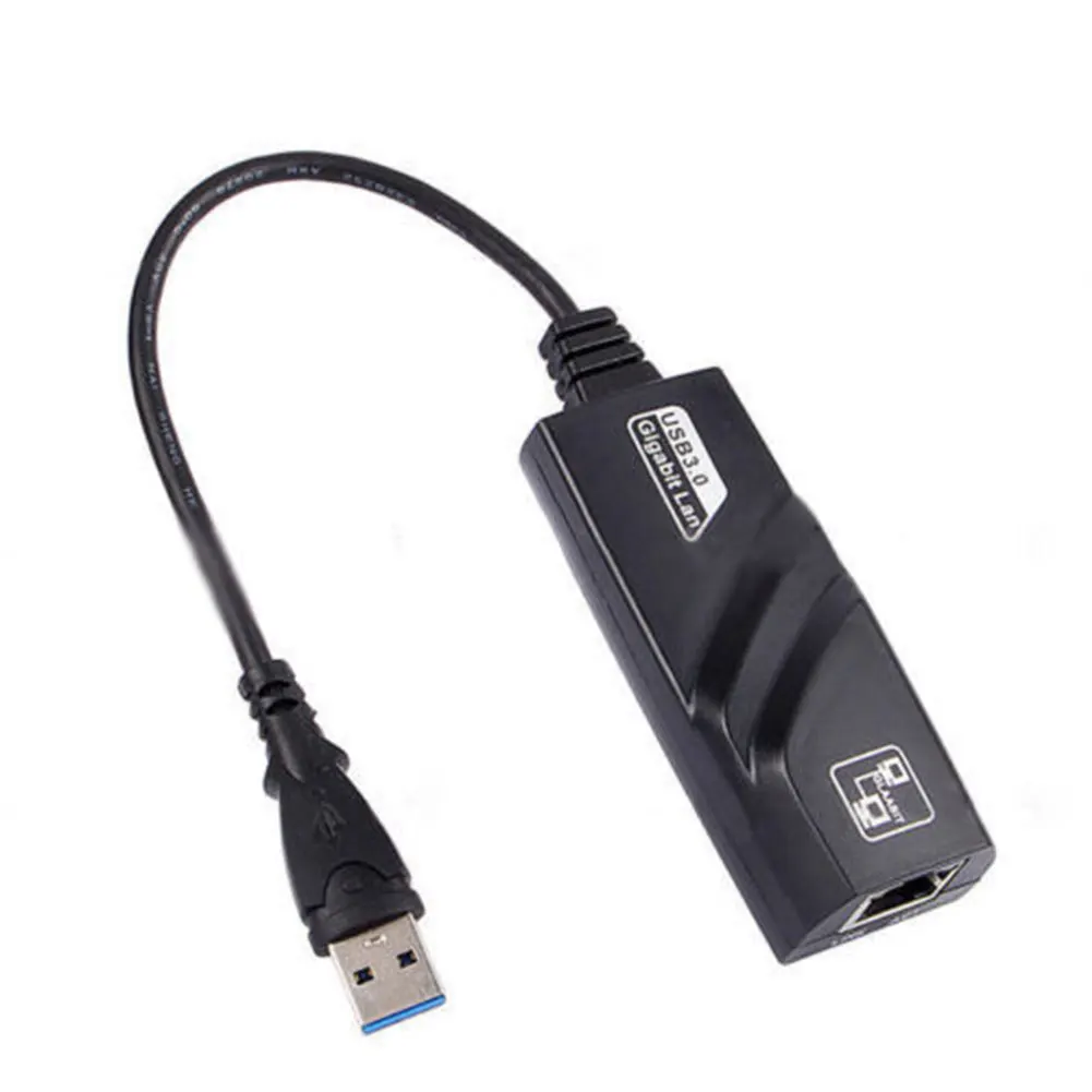 

USB3.0 To RJ45 Transmission High Speed Easy Install Fast Black Plug And Play Computer Gigabit Laptop Accessory Network Adapter