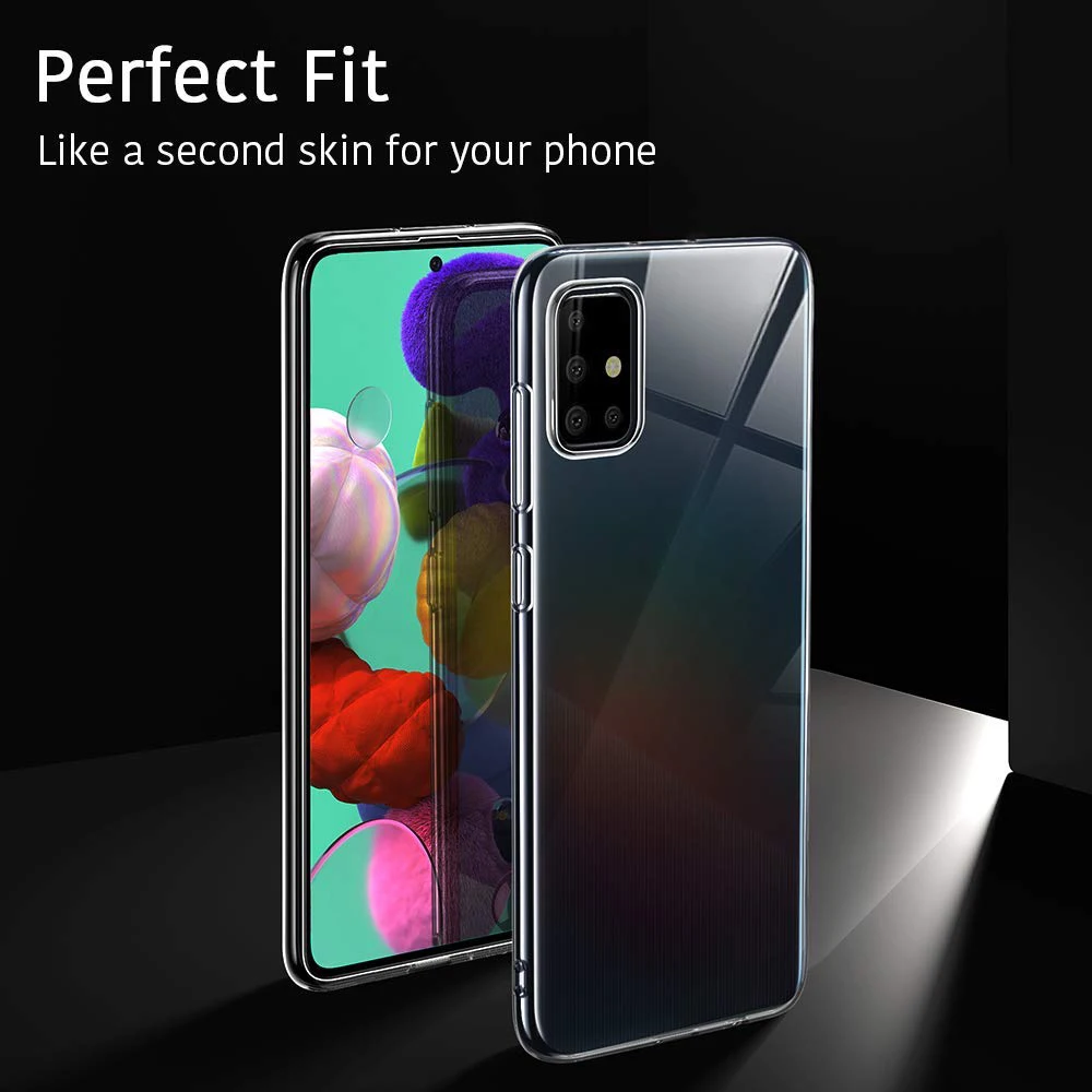 3 в 1 стекло + чехол для Samsung Galaxy A51 защита экрана закаленное SM A515F Защитное
