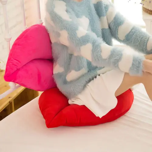 Подушка в форме губ, мягкая подушка, шириной 30 см, для бросания, девочки игрушка мягкая игрушка, автомобиль, диван, стул, декор, креативный, валентинка, новогодний подарок.