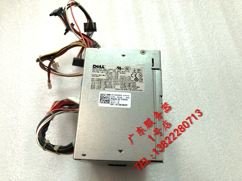 Блок питания для Power Edge T100 T110 II 305 Вт 0R480P 0C248C N305E-06