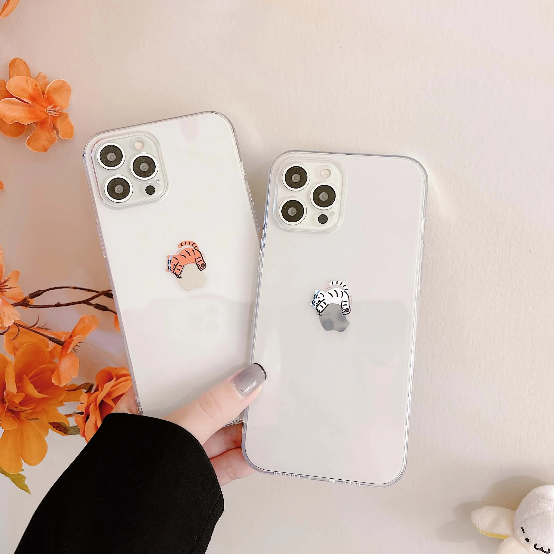 Милый милый силиконовый мягкий чехол для телефона Ins jane с мультяшным тигром