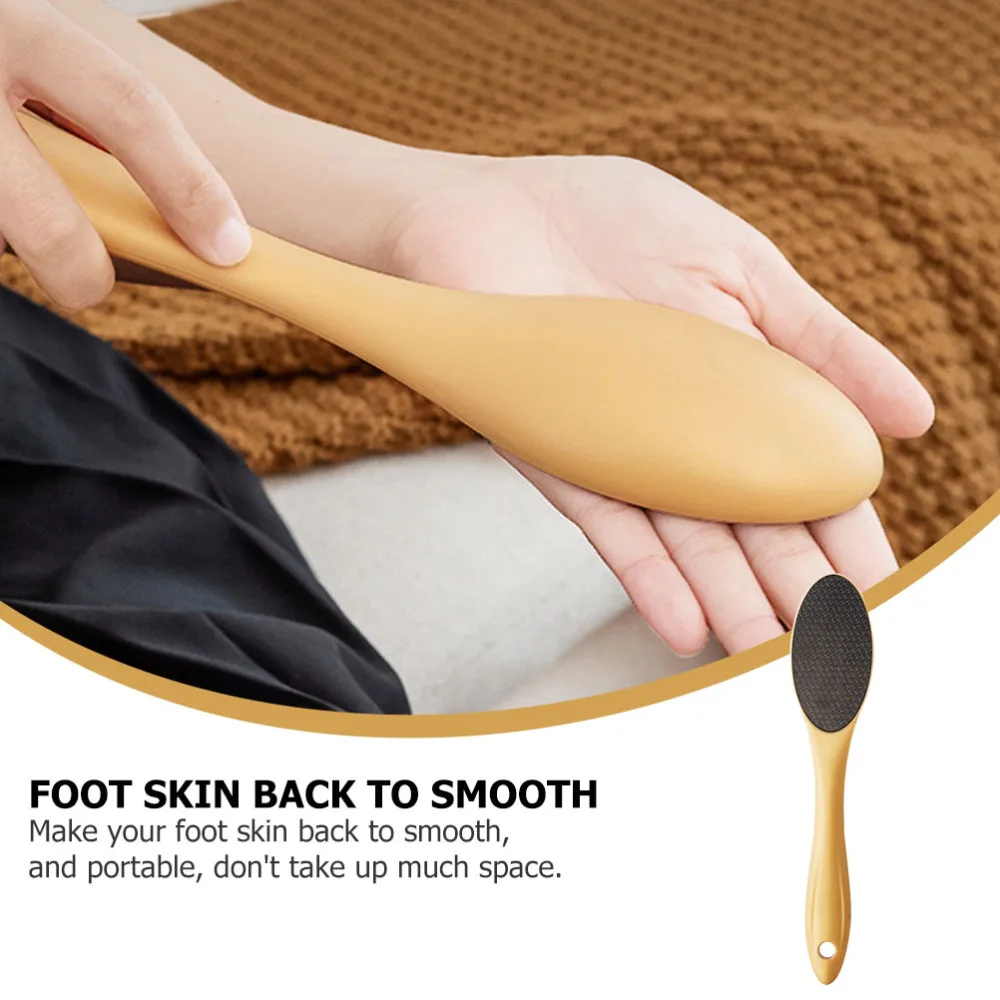 

1Pc Household Foot File Feet Scraping Board Foot Callus Remover Grinder (Golden)