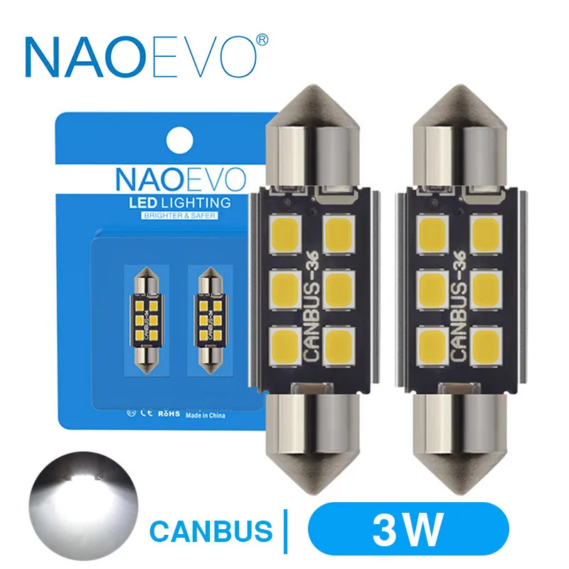 Светодисветодиодный NAOEVO C5W 28 мм 31 C10W CANBUS для салосветильник автомобиля без ошибок