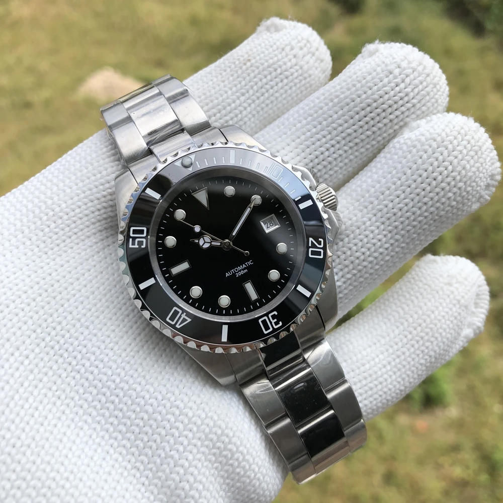 

STEELDIVE 200m Automatic Watch Mens Japan 8215 Mechanical Watch 316L Stainless Steel Luminous waterproof Diver Watches men