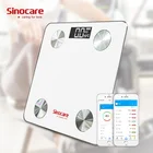 Sinocare Smart Body Fat taces монитор для тела и жира баланс разъем для диеты и fit светодиодный дисплей Bluetooth