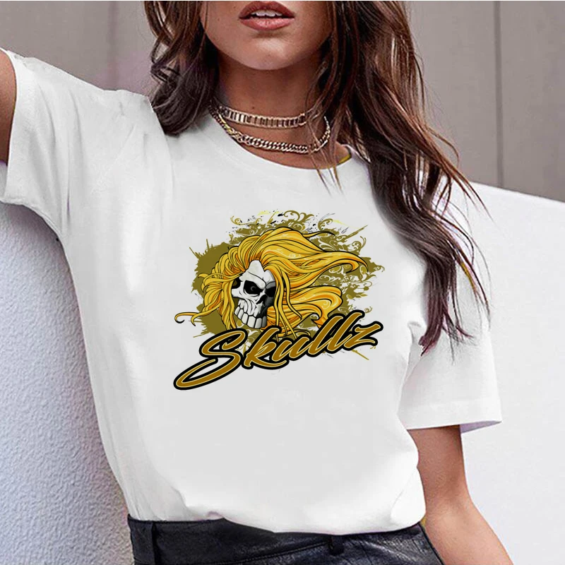 549686_T Shirt Casual O-Neck Short Sleeves Women T-shirt Hipster Cool Graphic Tee |