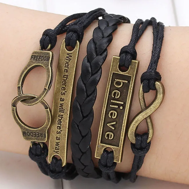 Винтажный дорожный велосипед Очарование Воск Шнуры веревка плетеный кожаный