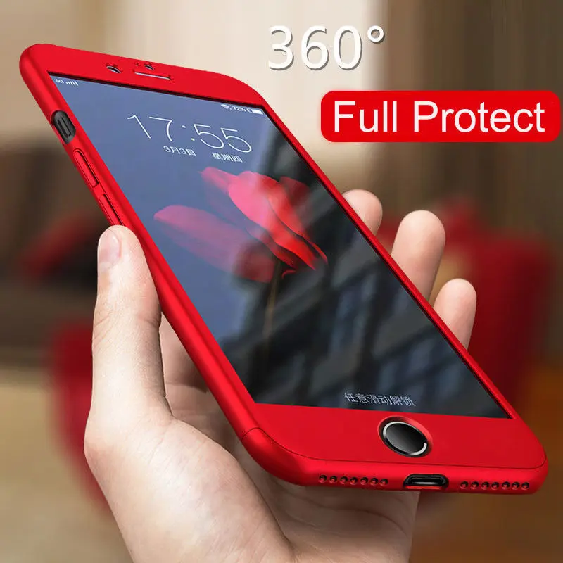 Новый 360 Полный чехол для телефона Oneplus 5 5T защитный 7 с закаленным стеклом задняя