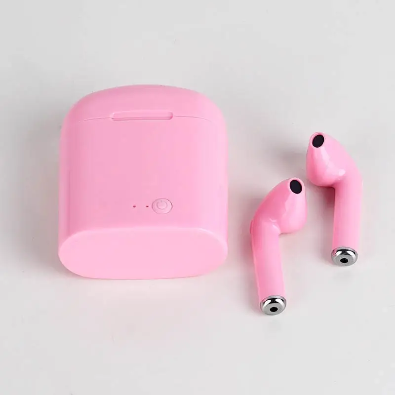 pink I7s tws беспроводные bluetooth наушники redmi airdots наушники-вкладыши pods игровая гарнитура беспроводные наушники Bluetooth для apple xiaomi - Цвет: pink