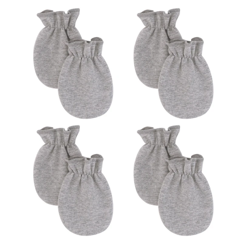 

4 пары, Детские хлопковые перчатки с защитой от царапин