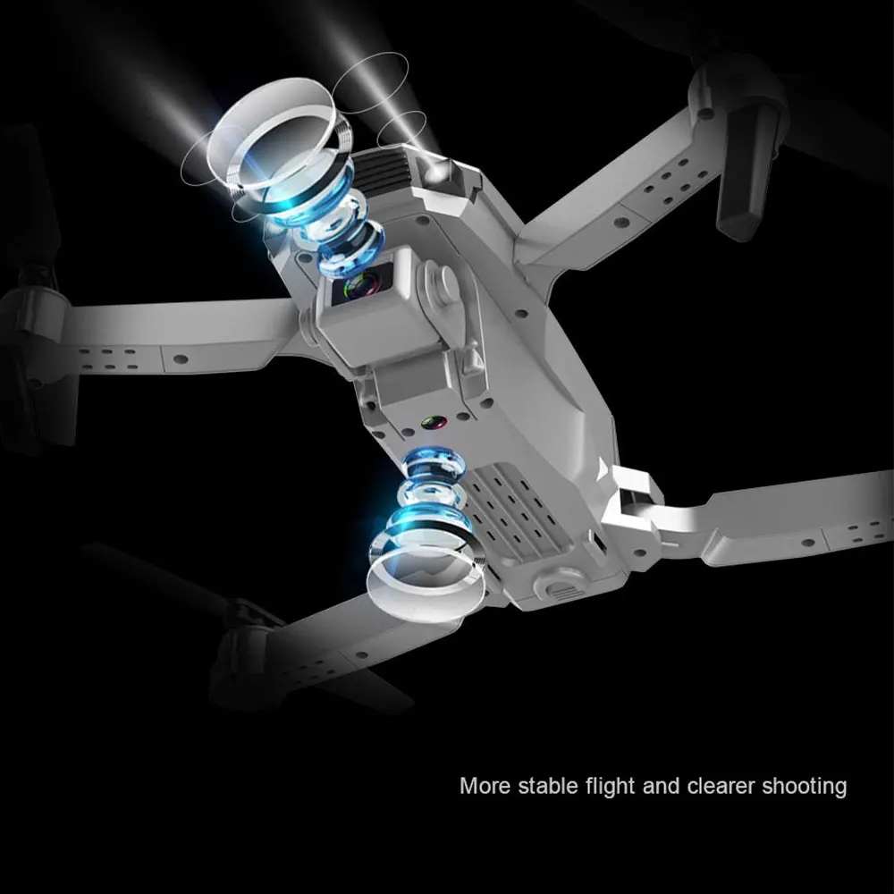 

E100 Dual Camera Remote Control Quadcopter HD 1080P 4K Aerial Photography Vehicle Foldable UAV Remote Controlled Helicopter Toy